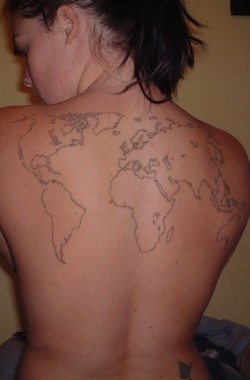 MFC HazelX & her big back tattoo