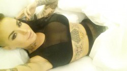 Christy Mack’s stomach tattoo